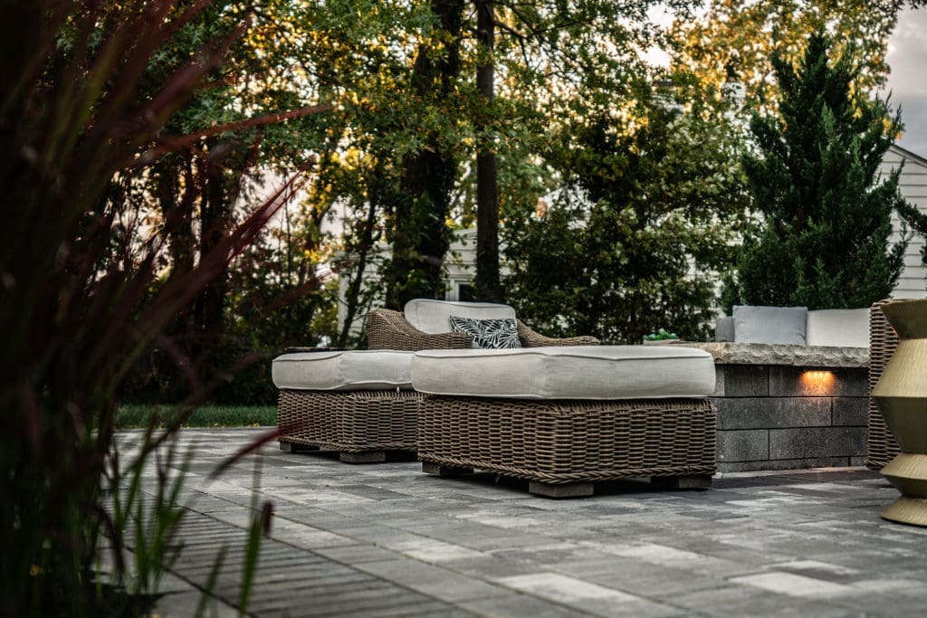 Relaxing outdoor patio by Ground Works