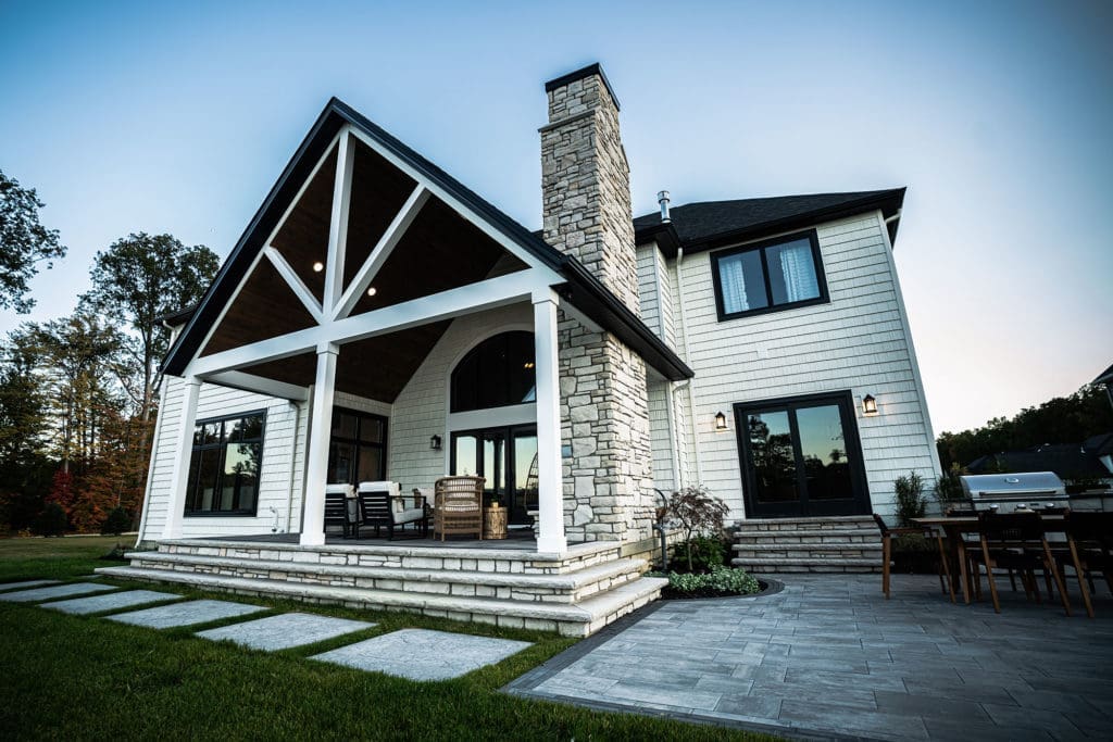 Stunning outdoor pavilion and entertainment area