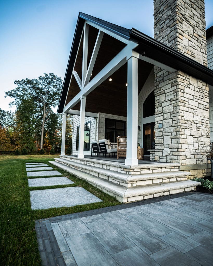 Stunning outdoor pavilion and entertainment area