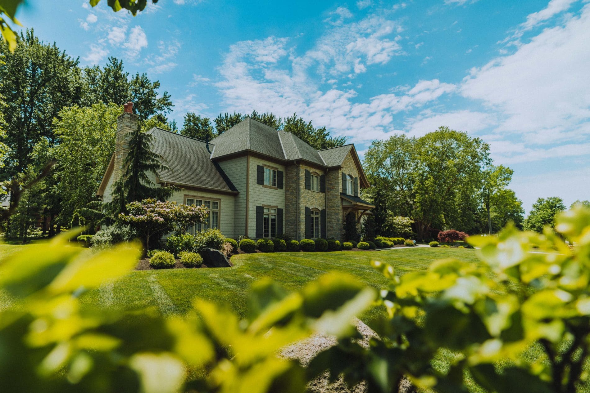 Residential landscape maintenance by Ground Works